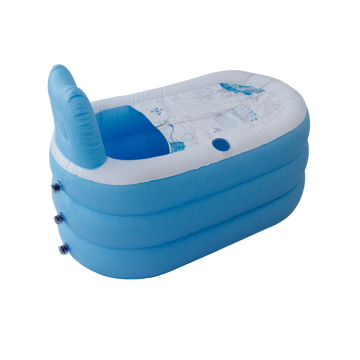 Inflatable Adult Swimming Pool with Plastic Bath Tub