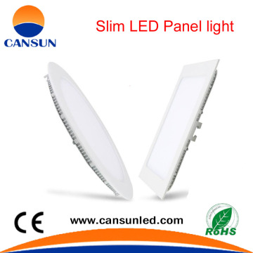 2015 Hot Sale Slim 6w 9w 12w 15w 18w 24w Sqaure / Round LED Panel Light