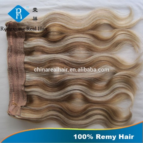 Cheap 100% human hair wavy wholesale price halo hair extensions