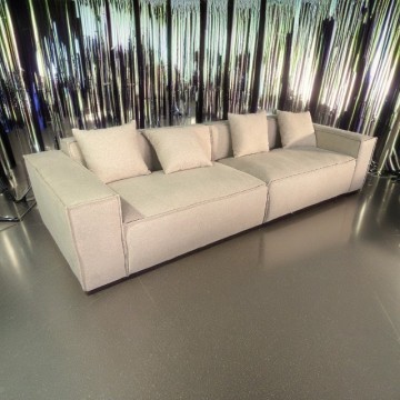 Modern Minimalist Decor Beige Modular Small Lounge Sofa