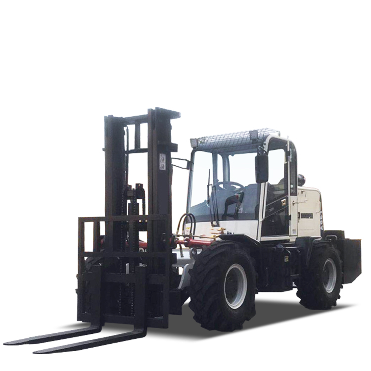 4X4 4WD Hydraulic Diesel Rough Terrain 3 Stage Mast Off Road Forklifts (1.5 to 6 Ton)