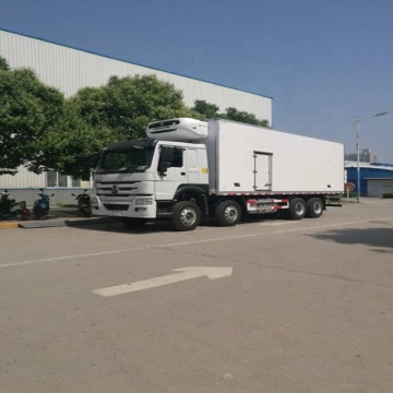 Sino freezer truck 10-15 tons 371hp RHD HOWO to Fiji