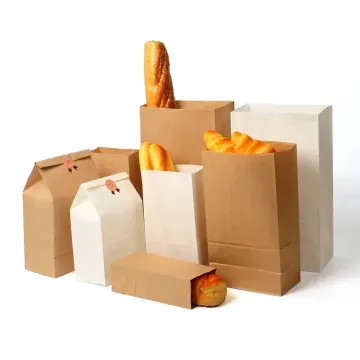 Hot Sale Takeout Food Bags for Wedding Party Packaging - Kraft Paper Bags for Fruits, Bread, Candy, Snacks & Vegetables