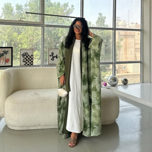 تابستانی گل ابریشمی اوپن Abaya