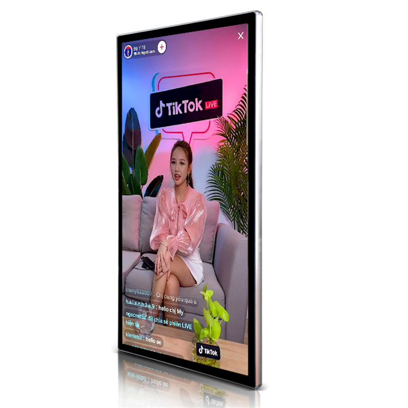 Tela plana de LCD com iluminação traseira com transmissão ao vivo