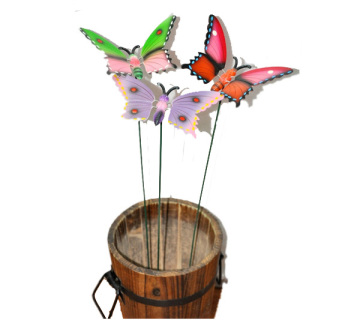 5.5" Double Colors Butterfly Garden Stake