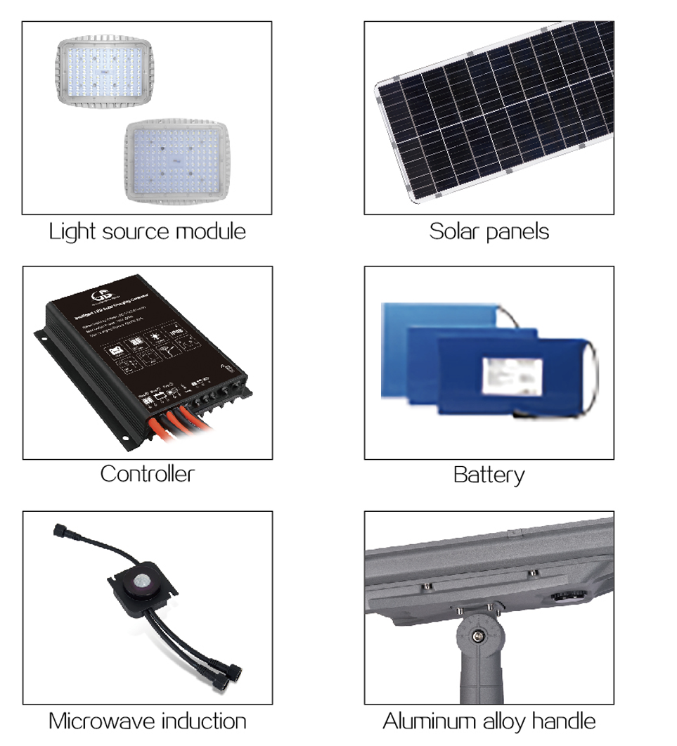 new style all in one solar street light accessories