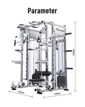Commercial Multi-function Smith Machine Gym Sports Fitness