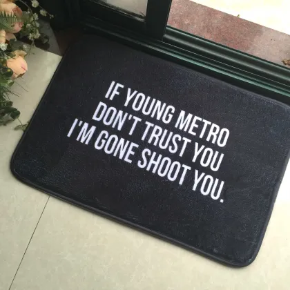 Fun Funny Novelty Humor Bath Rugs Bathroom Floor Carpet Bath Mats