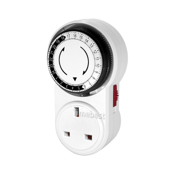 UK Plug-in Timer Socket: Auto ON/OFF Mechanical Analog Control