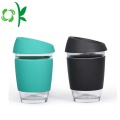 Nhà máy gốm Silicone Cup Sleeve với nắp che