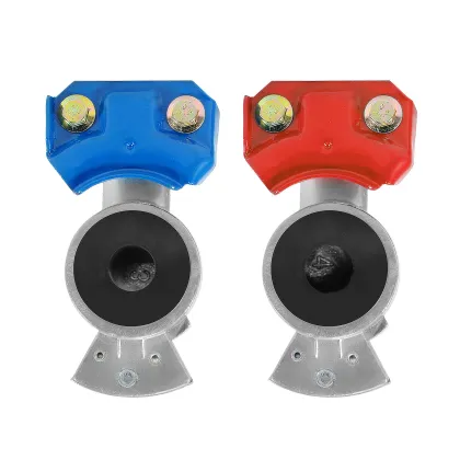 High-Quality Glad Hand Set with Seals for Trailer Truck Air Hose Fittings - Pneumatic Aluminum Emergency Glad Hand