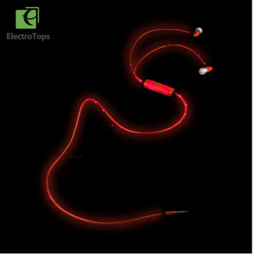 Free samples mobile accessaries of LED Flashing Light Glowing headphones