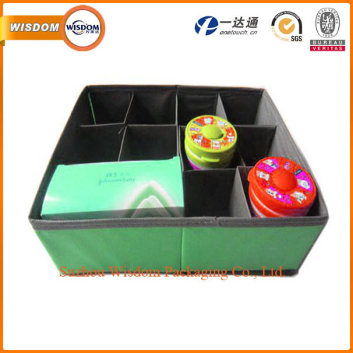 Eco-friendly kids foldable non woven fabric storage boxes with some components