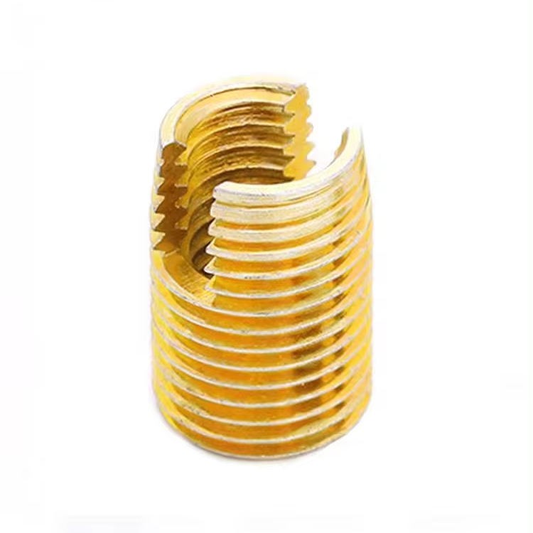 Uxcell Zinc & Nickel Plated Brass Self Tapping Threaded Insert Nuts Type 302 with UNC 8-32 4-40 1/4-20 5/16-18 GB Standard