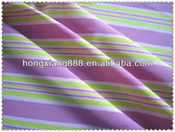 4 way stretch lady's print red&yellow stripe swimwear fabric