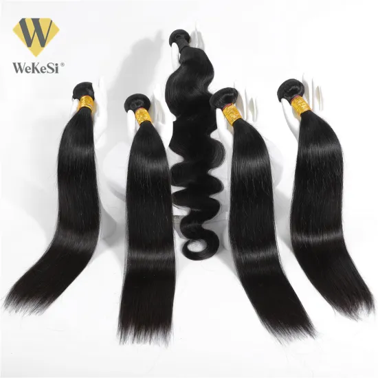 WKS Yaki Human Hair Packet 100% Unprocessed Cuticle Aligned Brazilian Human Mink Virgin Hair Weave Kinky Straight Bundles