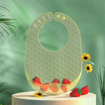 Hot BPA-Free Platinum Silicone 3D Thin Light Baby Feeding Bibs