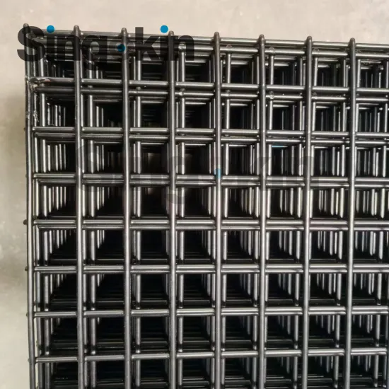 PVC Coated MS Welded Wire Mesh Fence Panels 4mm 4 Inch Square 2x2 4x4