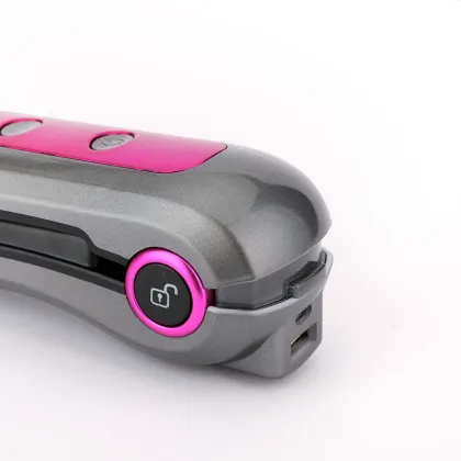 USB Recharegable Straightener in Dyson Gray Color