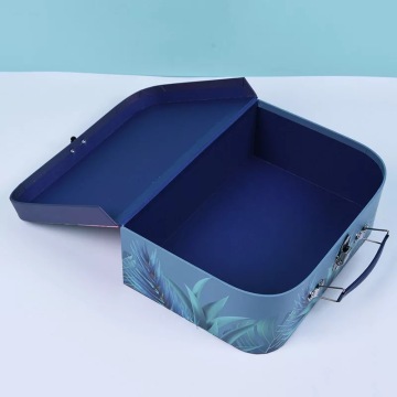 Paper Suitcase With Mental Handle