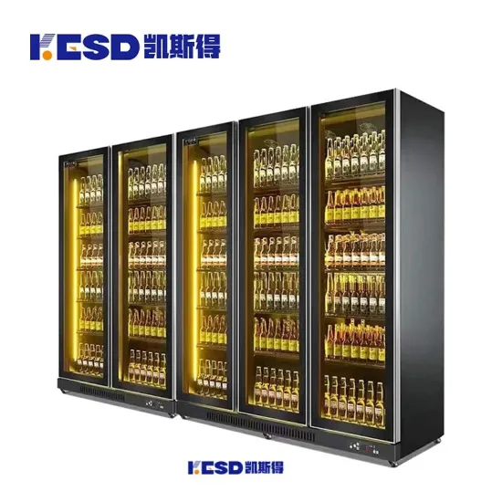 2024 New Modern Upgraded 600L Capacity High Quality and Beautiful 360-Degree Bar Wall Wine Cooler Refrigerated Wine Cabinet