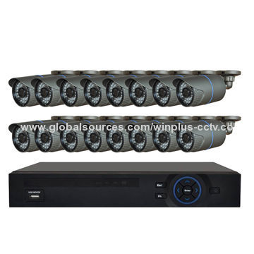 Wired 16ch 1080p P2P NVR kit, 2ch BNC output, 1ch VGA output, 1ch HDMI