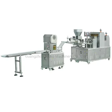 Automatic Stuffed Pastries Making Machine Filling Cookie Encrusting Machine