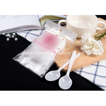 Hygienic Food Grade PP White Standard Size Disposable Spoon