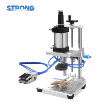 Pneumatic Capping Machine for Cosmetics, Snap-on Caps, Wine Bottles, Corks | Semi-Automatic Tabletop Capper