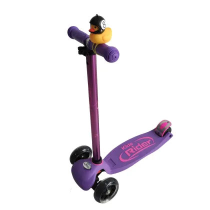Yellow Duck Bell and Cycling Light for Kids' Bicycles