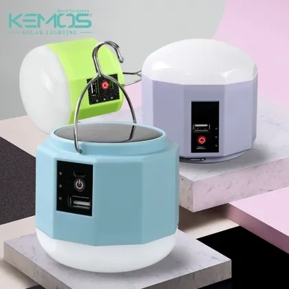 High Efficiency Waterproof Outdoor Solar Emergency Light - USB Charging 30w/50w LED Bulb