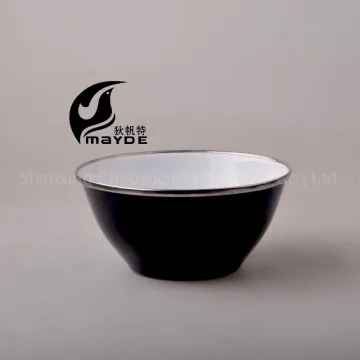 Light Weight Enamel Camping Bowl Easy Carry