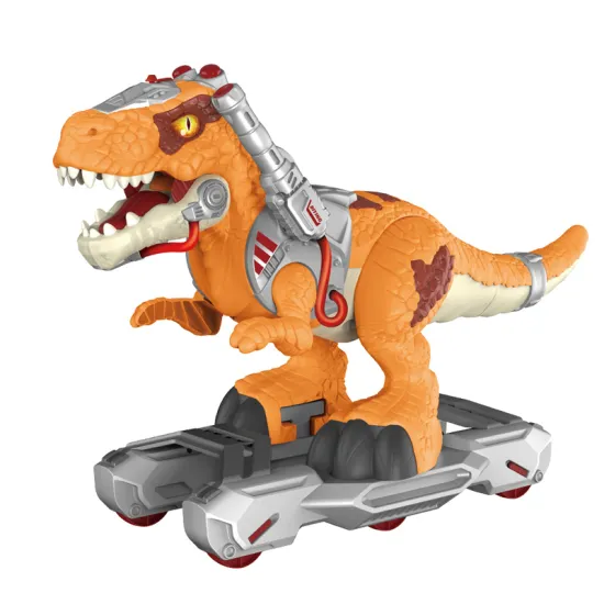 Mechanical Dinosaur Toy Car with Lights and Sprays for Big Kids