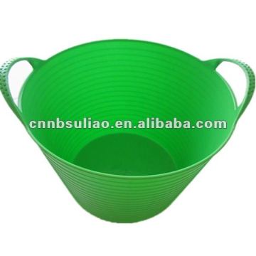 colorful plastic wash tub