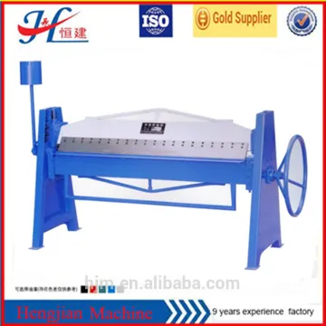 Steel hand folder, manual sheet steel press brake, hand sheet folding machine in stock