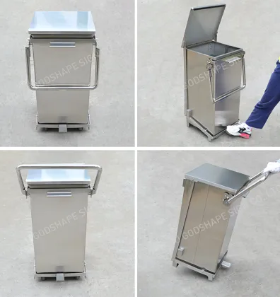 Customized large trash cans steel recycle trash cans