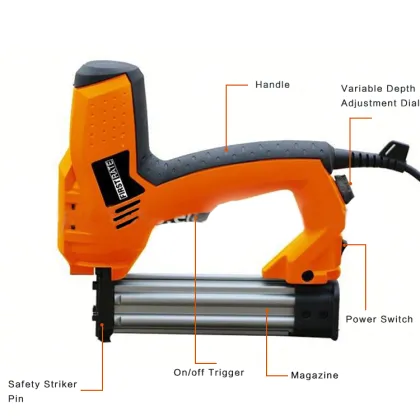 Corded Electric Nail Stapler Spit Nail Gun