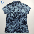 블랙 블루 맨 슬림 한 폴로 셔츠