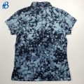 Black Blue Men Slim Fit Polo Camisa