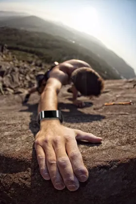 Brown Vintage Smartwatch Leather Replacement Watch band For Fitbit Charge 2 Band