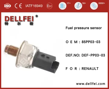 Fuel Rail Pressure Sensor 85PP03-03 for RENAULT