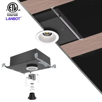 LANBOT 28W LED Recessed Ceiling Light: Anti-Glare, Round Downlight for Bathroom with IP65 Waterproof and Spotlight Function