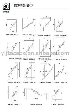 aluminum profile for louver