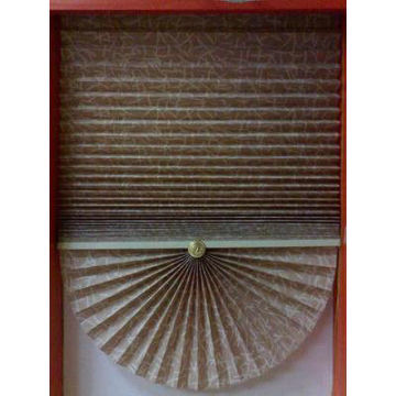 Fabric Pleated Shades Blinds Blackout For Windows Manual Control