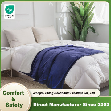 Flannel Sherpa Lined Waterproof Blanket