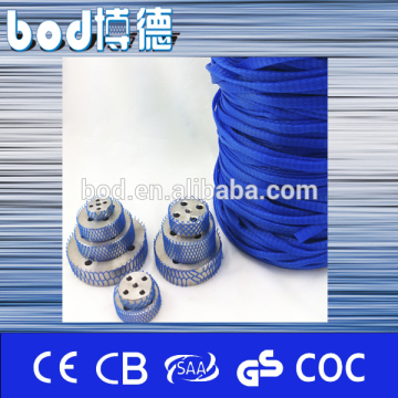 blue plastic honeycomb mesh in roll