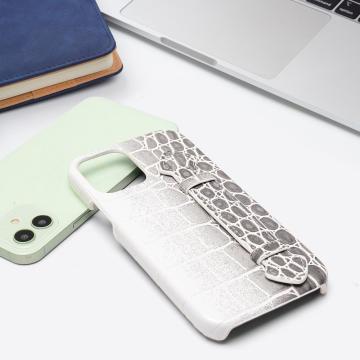 New Crocodile White Gradient Grey Capa de Celular