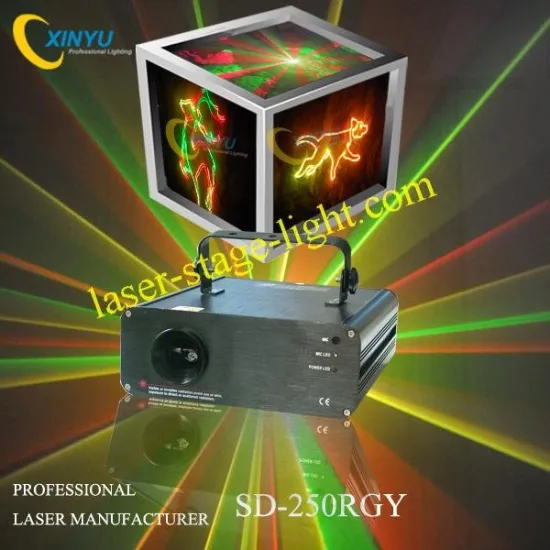 Three Color (red Green Blue) Animation Laser Light With Sd Card Show Projector
