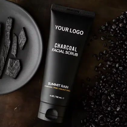 Deep Cleansing OEM Bamboo Charcoal Foam Organic Whitening Face Wash and Facial Scrub for Men